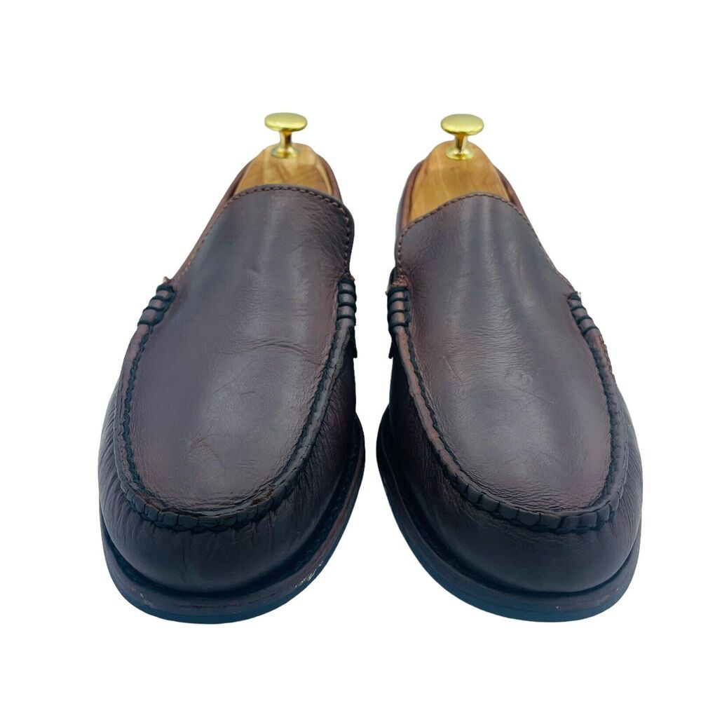 Frye Brown Leather Driving Loafers Slip On Moccasin Casual Shoes Size 7 D 87598